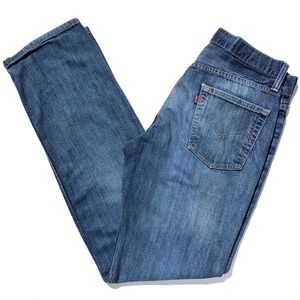 Levi's Jeans 540 Men 29 32 lightweight Denim Medium Wash irregular AS IS hole